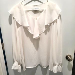 Maggie Lawrence ruffled blouse